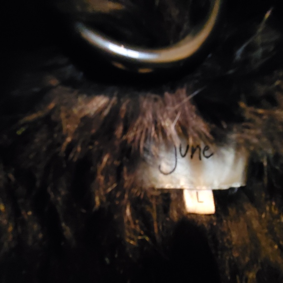 June Black Rabbit Vest*NEW - Picture 2 of 5